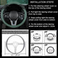 Leather Steering Wheel Protector - Breathable
