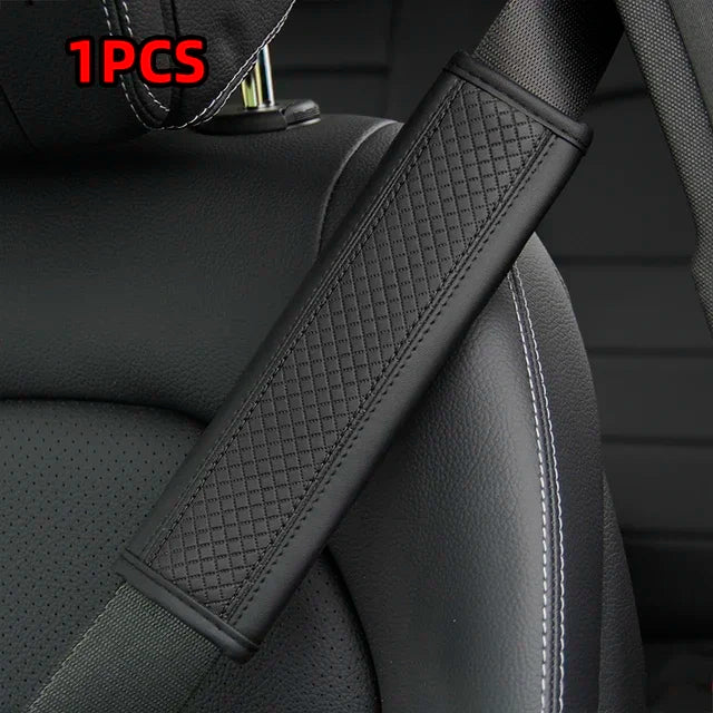 PU Leather Seat Belt Comfort Covers - Urban Fit