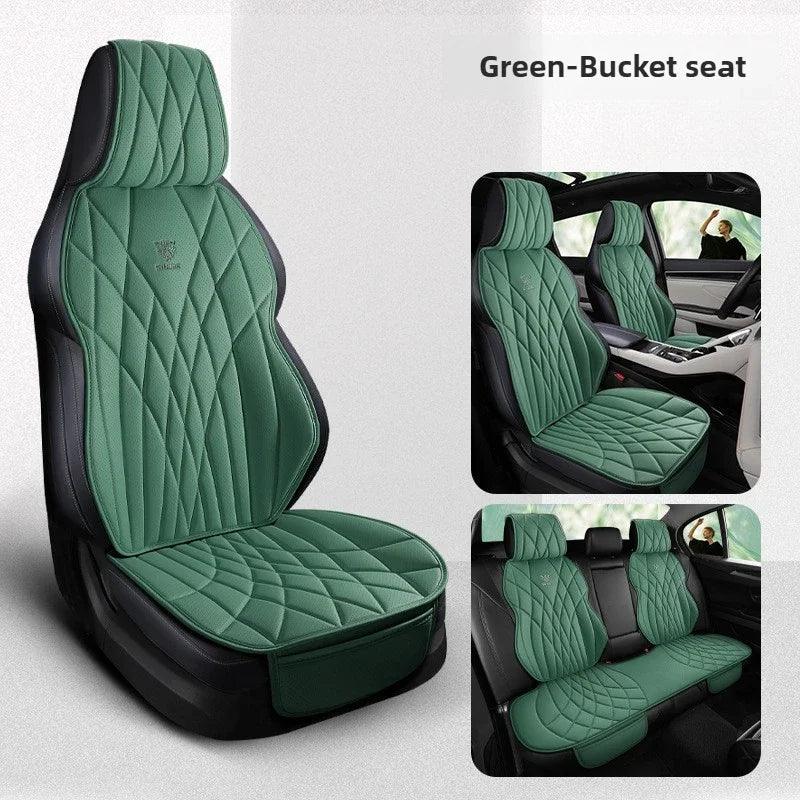 Full Set Leather Seat Protector Cover - All-Season