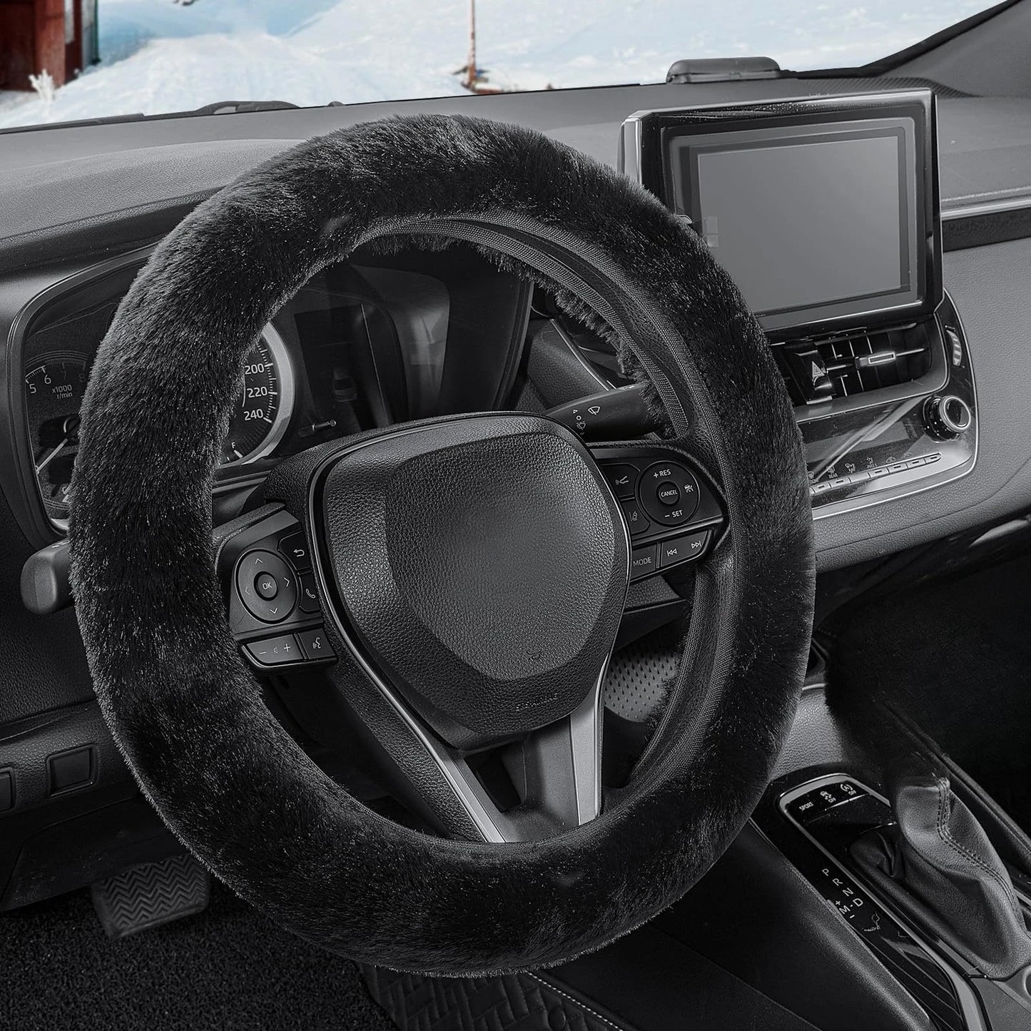 Plush Wheel Protector Cover - Non-Slip