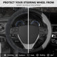 Leather Steering Wheel Wrap - Breathable