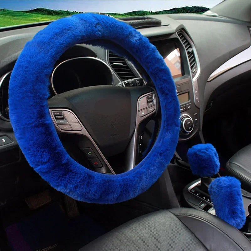 Plush Wheel, Gearshift & Handbrake Cover Set