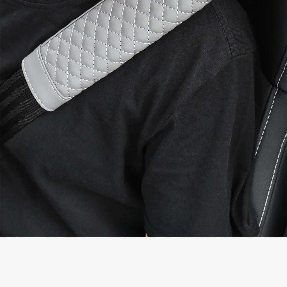 Leather Seat Belt Shoulder Pads