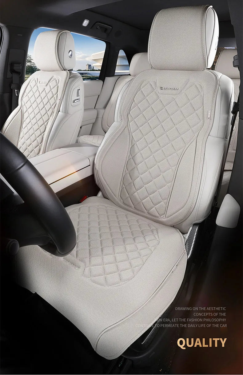Premium Linen Seat Cover Set - All-Season