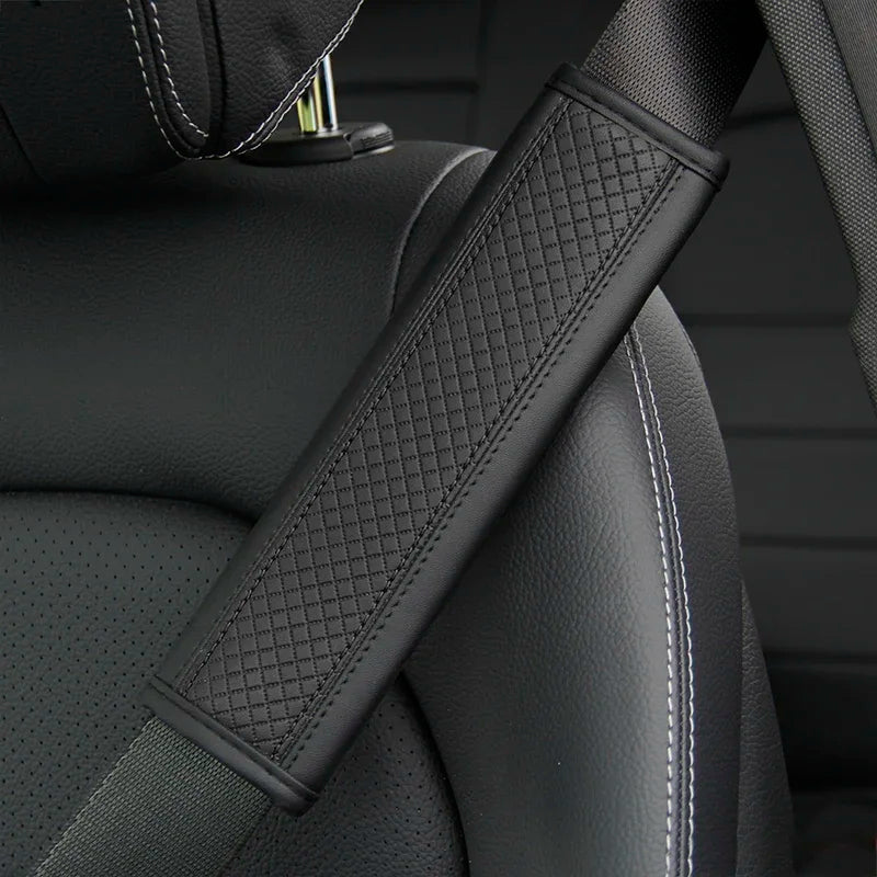 PU Leather Seat Belt Comfort Covers - Urban Fit