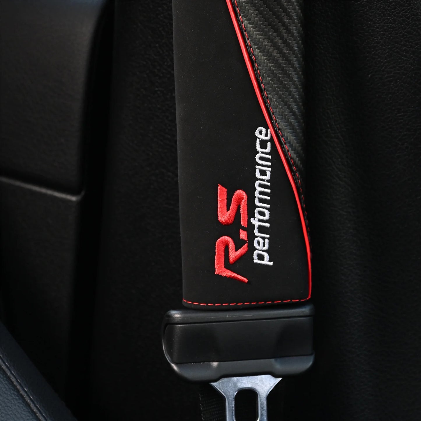 Pair of Suede Seat Belt Shoulder Pads