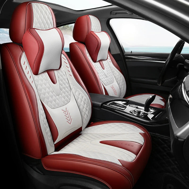 Comfort Leather Seat Cover Set - All-Season