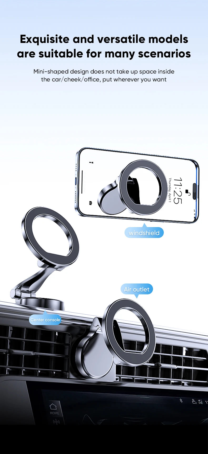 1080° Magnetic Phone Mount