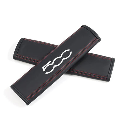 Pair of Leather Seat Belt Shoulder Pads