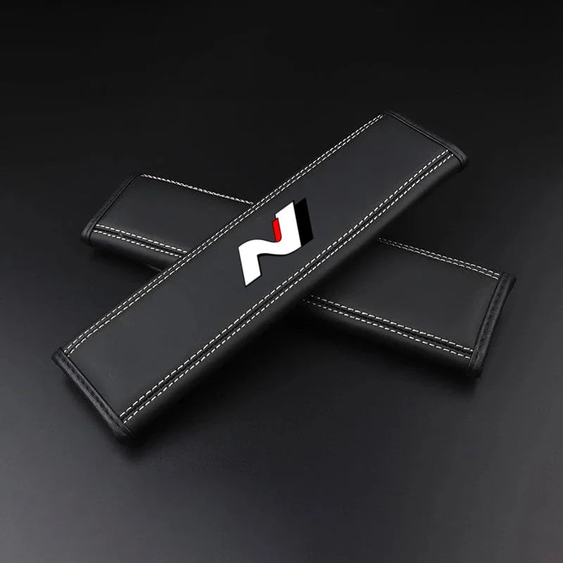 Nappa Leather Seat Belt Strap Protectors