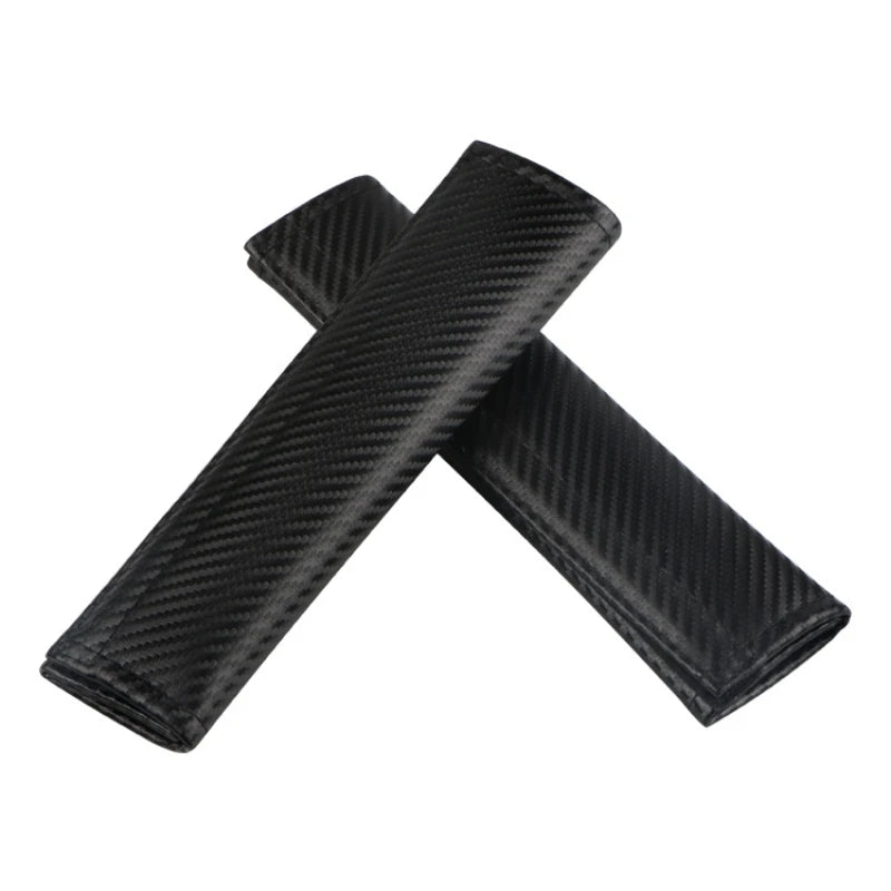 Carbon-Style Seat Belt Strap Protectors