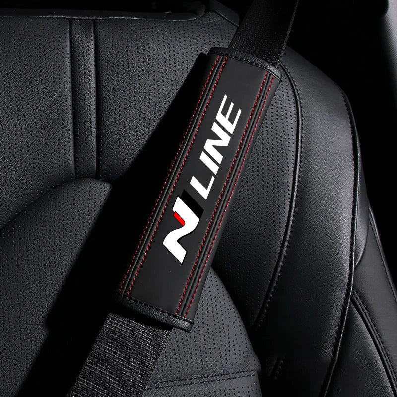 Nappa Leather Seat Belt Strap Protectors