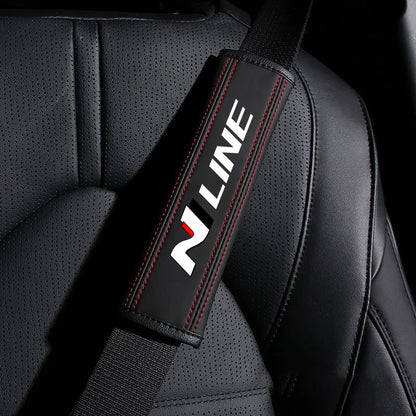 Nappa Leather Seat Belt Strap Protectors