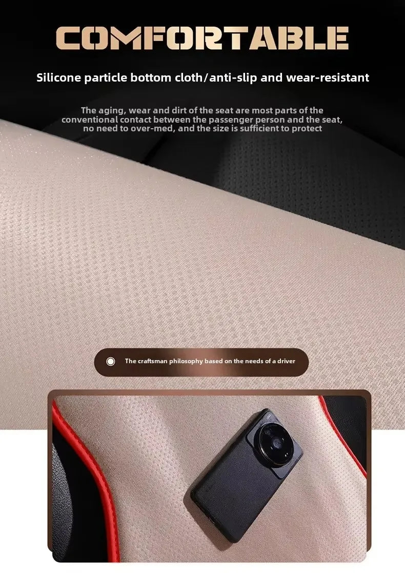 Full Set Leather Seat Protector Cover - All-Season