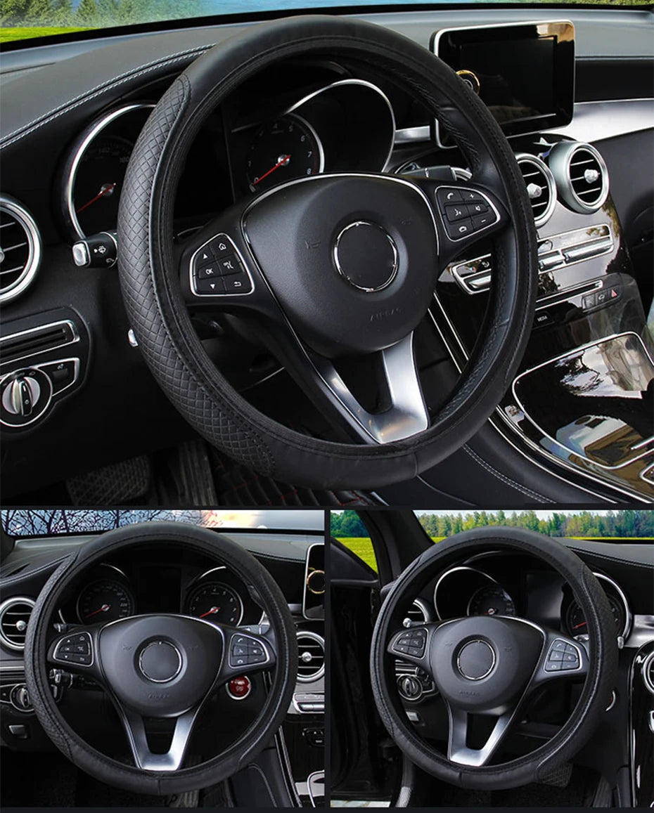 Leather Steering Wheel Protector - Non-Slip - Everyday Edition