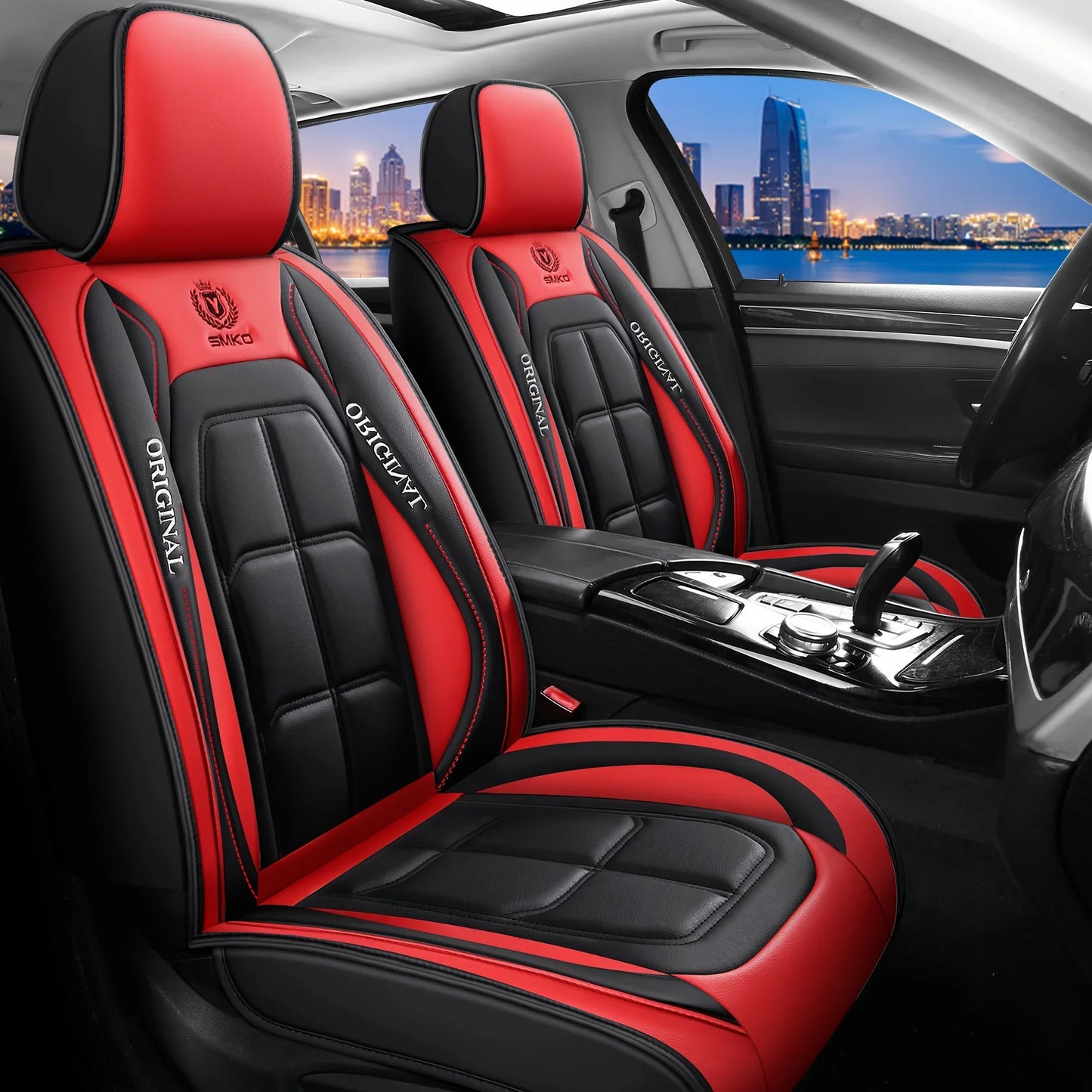 Universal Leather Car Seat Cover Set - All-Season