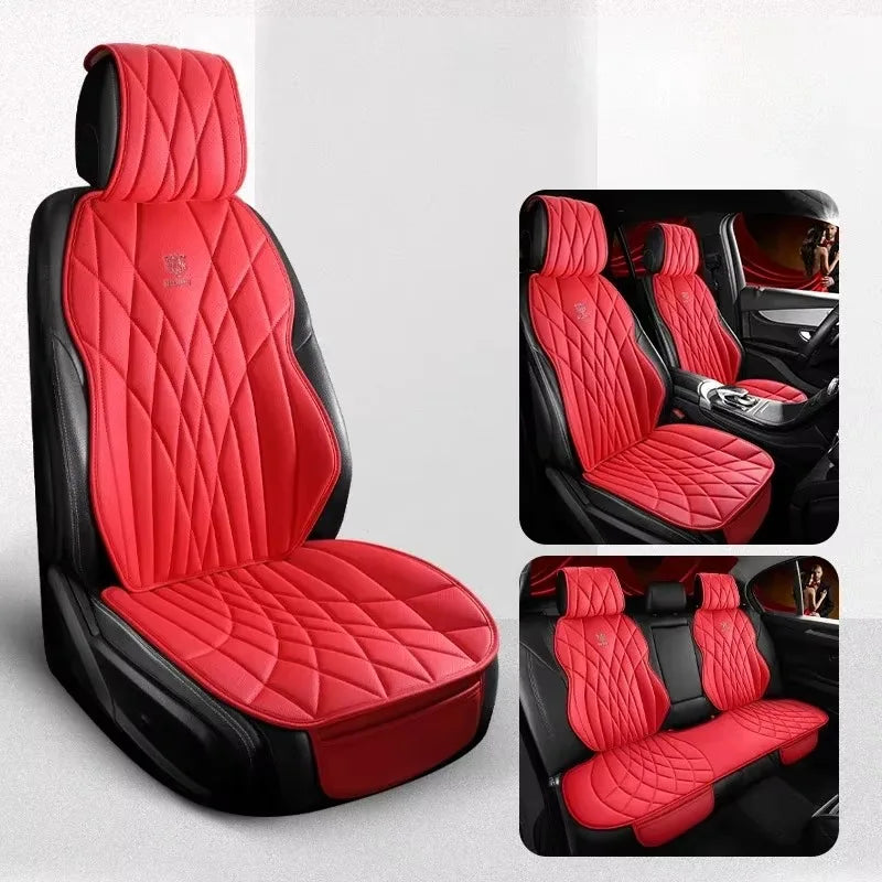 Full Set Leather Seat Protector Cover - All-Season