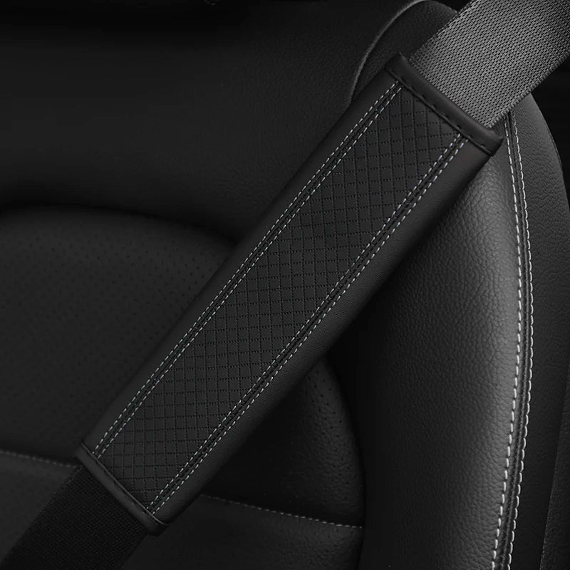 PU Leather Seat Belt Strap Protectors