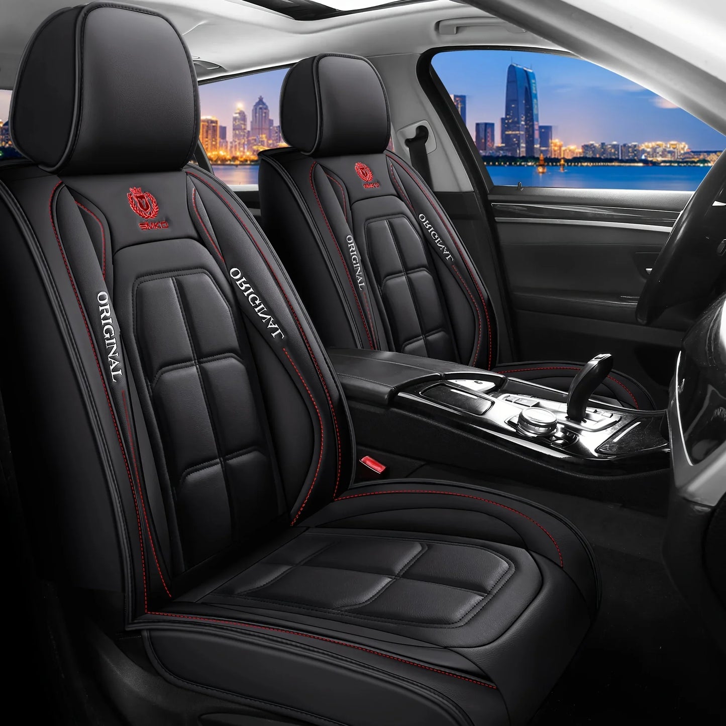 Universal Leather Car Seat Cover Set - All-Season