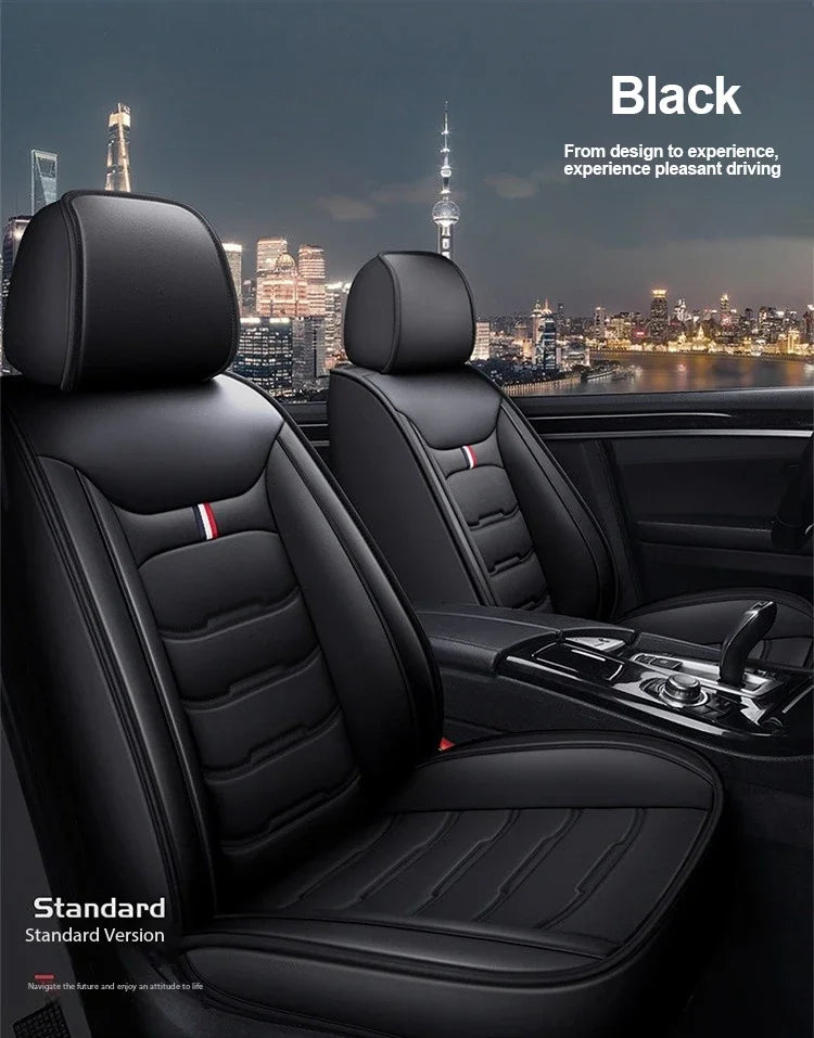 Premium Leather Seat Cover Set - All-Season