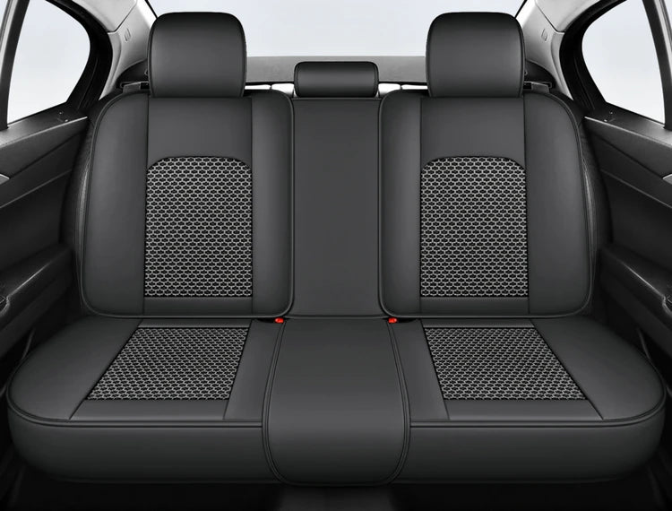 Five-Seat Nappa Leather Seat Protector Cover - All-Season