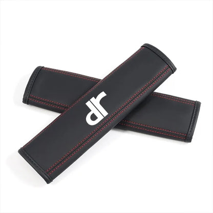 Dual Nappa Leather Seat Belt Comfort Covers