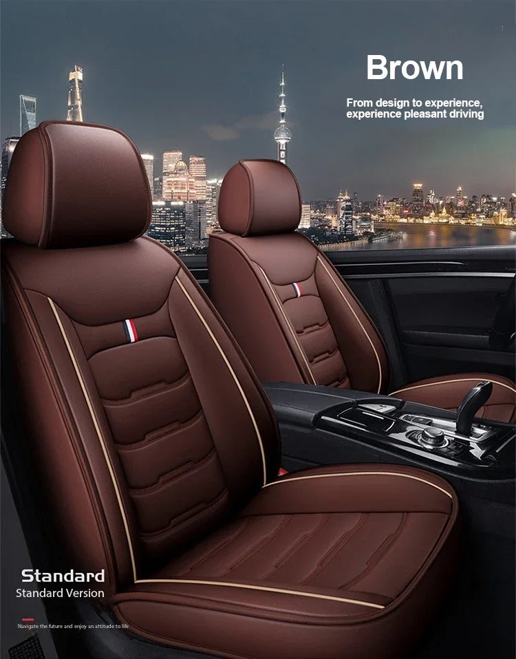 Premium Leather Seat Cover Set - All-Season