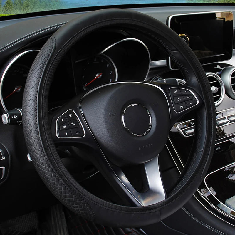 Leather Steering Wheel Protector - Non-Slip - Everyday Edition