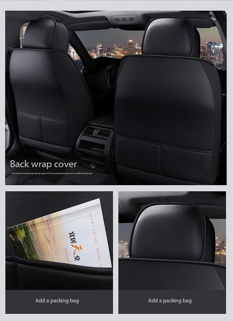 Premium Leather Seat Cover Set - All-Season