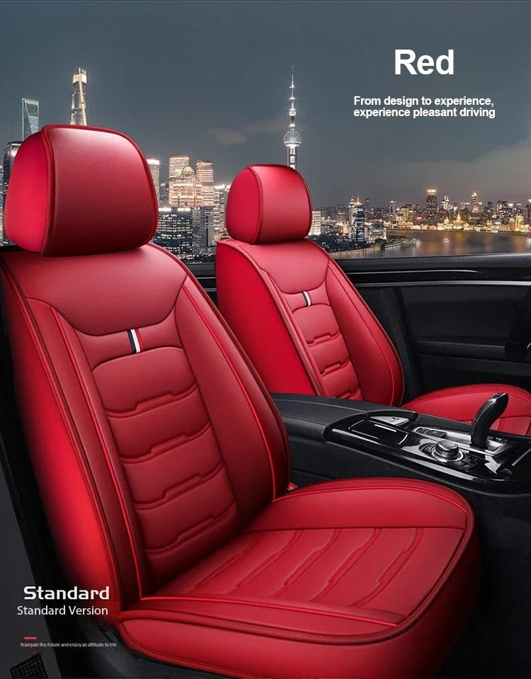 Premium Leather Seat Cover Set - All-Season
