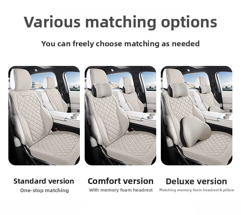 Premium Linen Seat Cover Set - All-Season