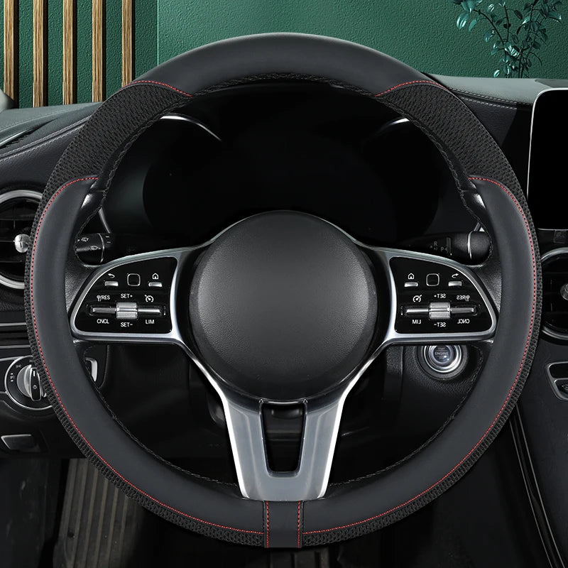 Leather Steering Wheel Protector - Breathable