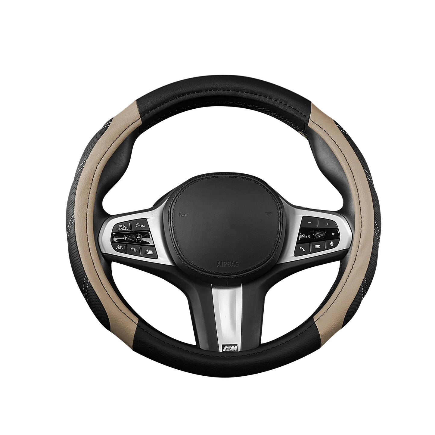 Leather Steering Wheel Wrap - Breathable