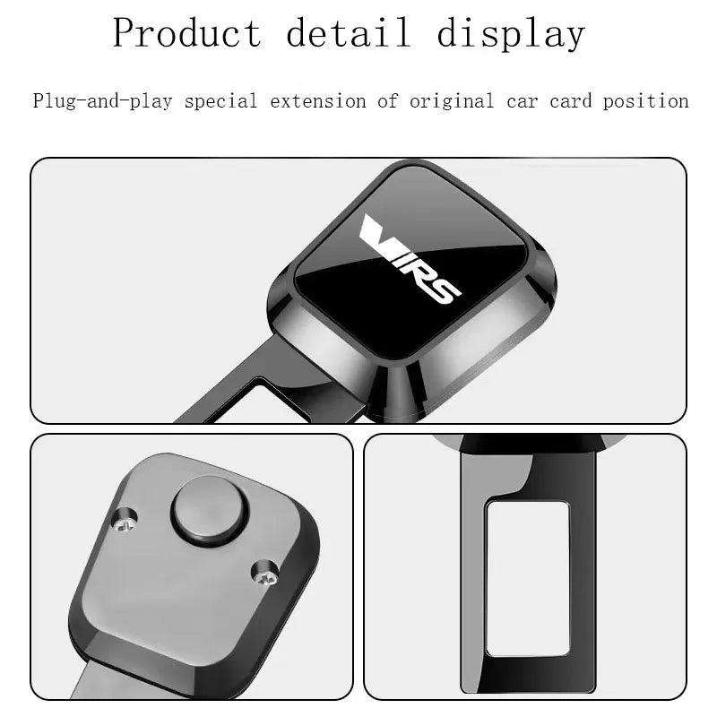 Flexible Seat Belt Latch Extender - Buckle Insert