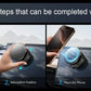 360° Snap-On Foldable Phone Mount for Dashboard with Secure Hold