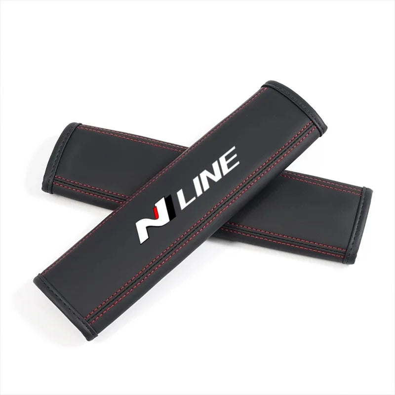 Nappa Leather Seat Belt Strap Protectors