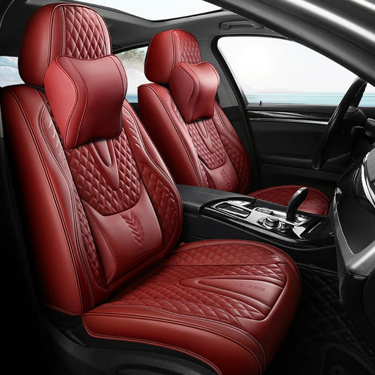 Comfort Leather Seat Cover Set - All-Season