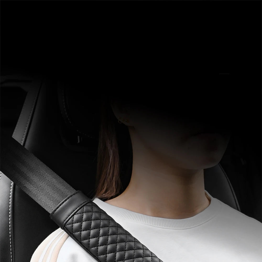 Leather Seat Belt Shoulder Pads