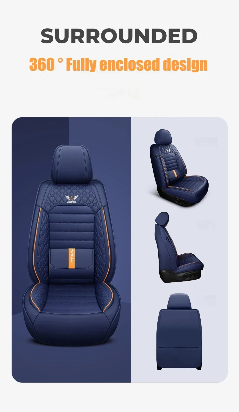 Comfort Leather Seat Cover Set - All-Season - Urban Fit