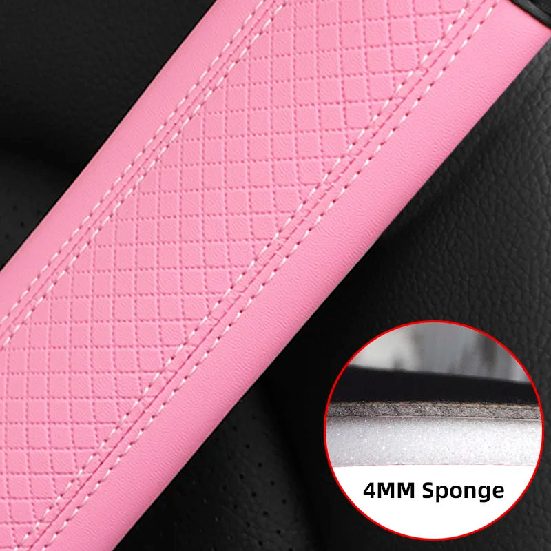 PU Leather Seat Belt Strap Protectors
