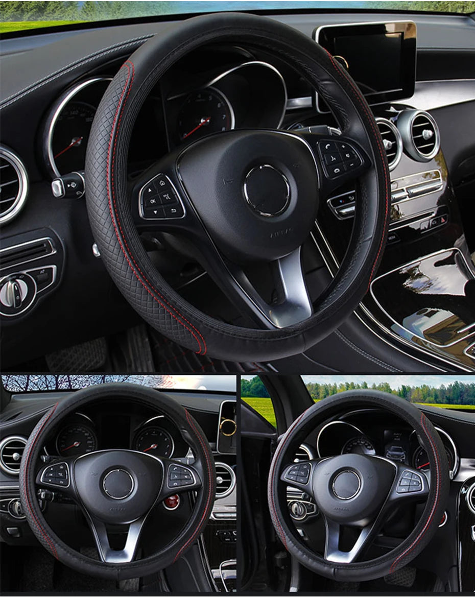 Leather Steering Wheel Protector - Non-Slip - Everyday Edition