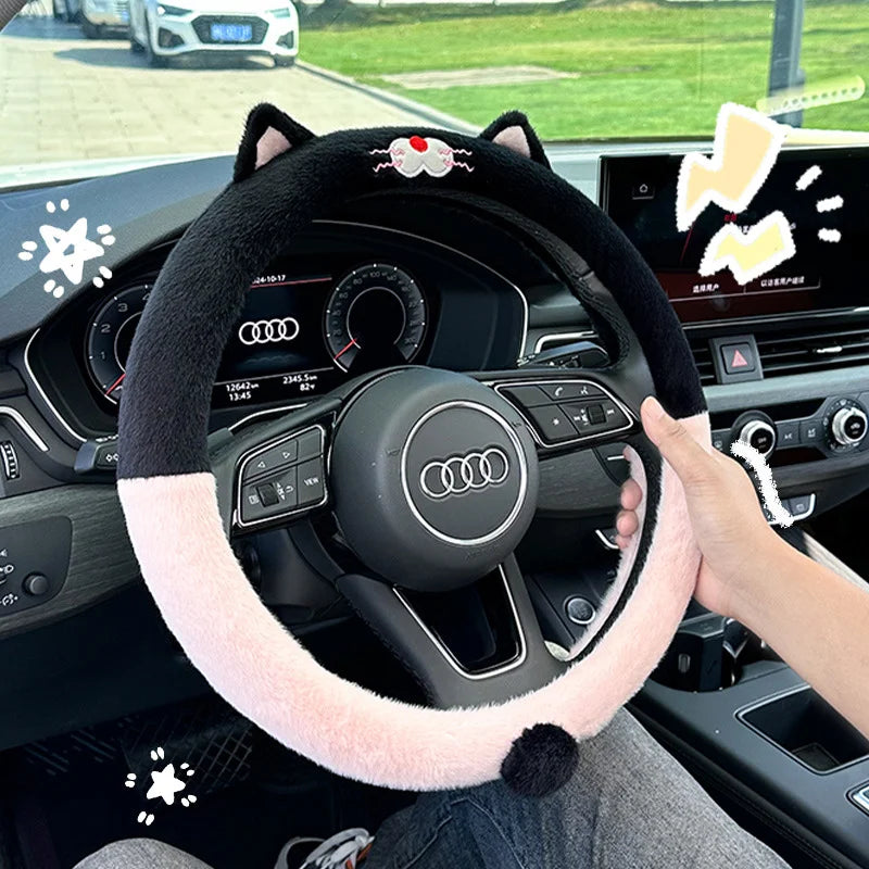 Plush Wheel Protector Cover - Non-Slip - Plus
