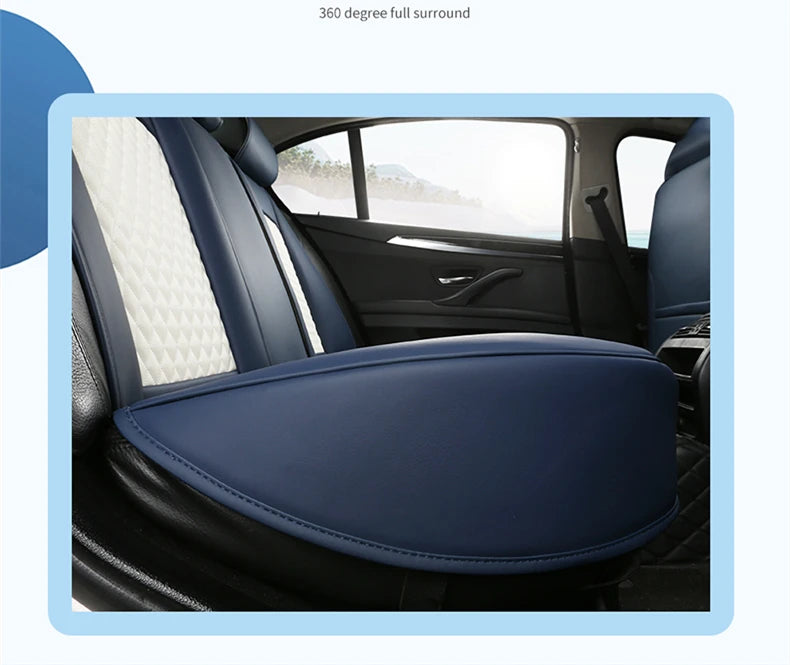 Comfort Leather Seat Cover Set - All-Season