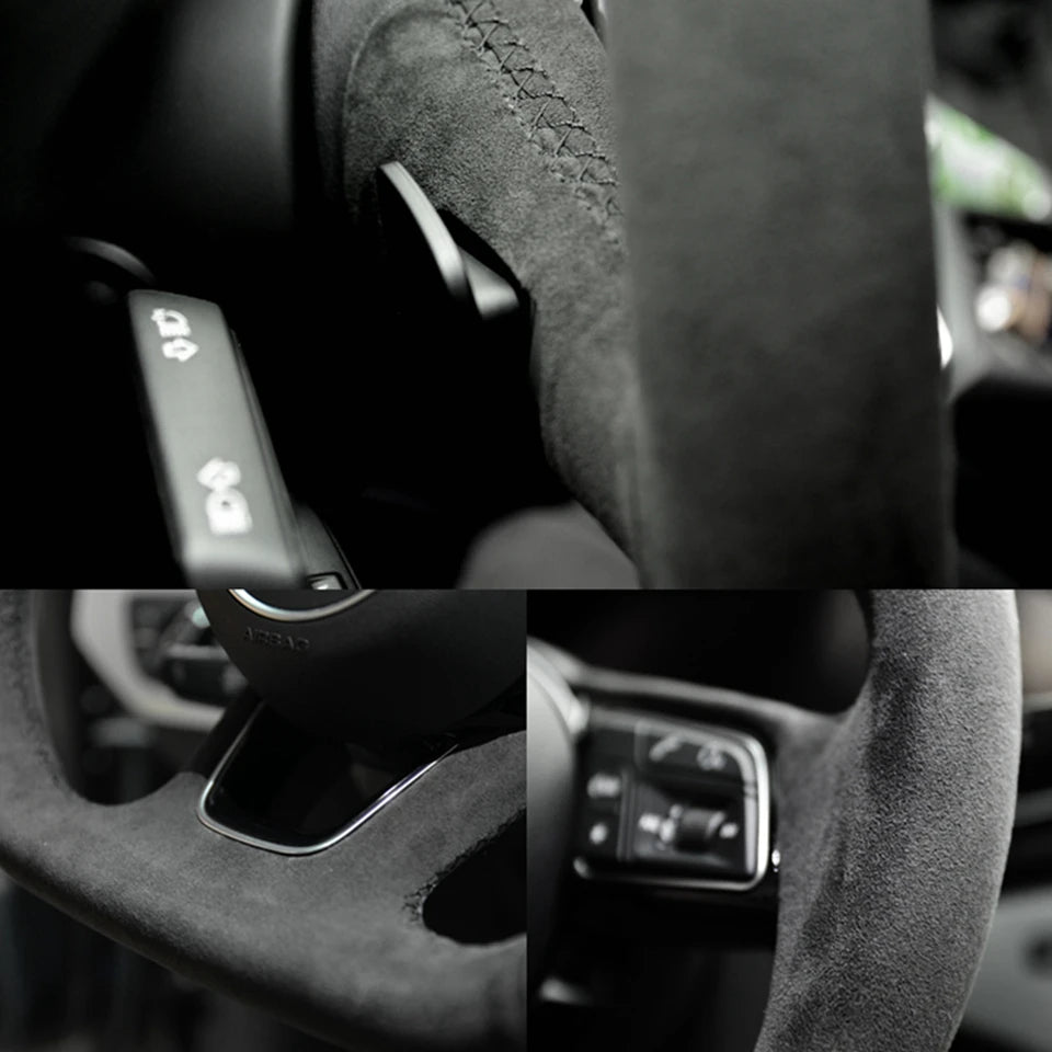 Leather Steering Wheel Protector - All-Season