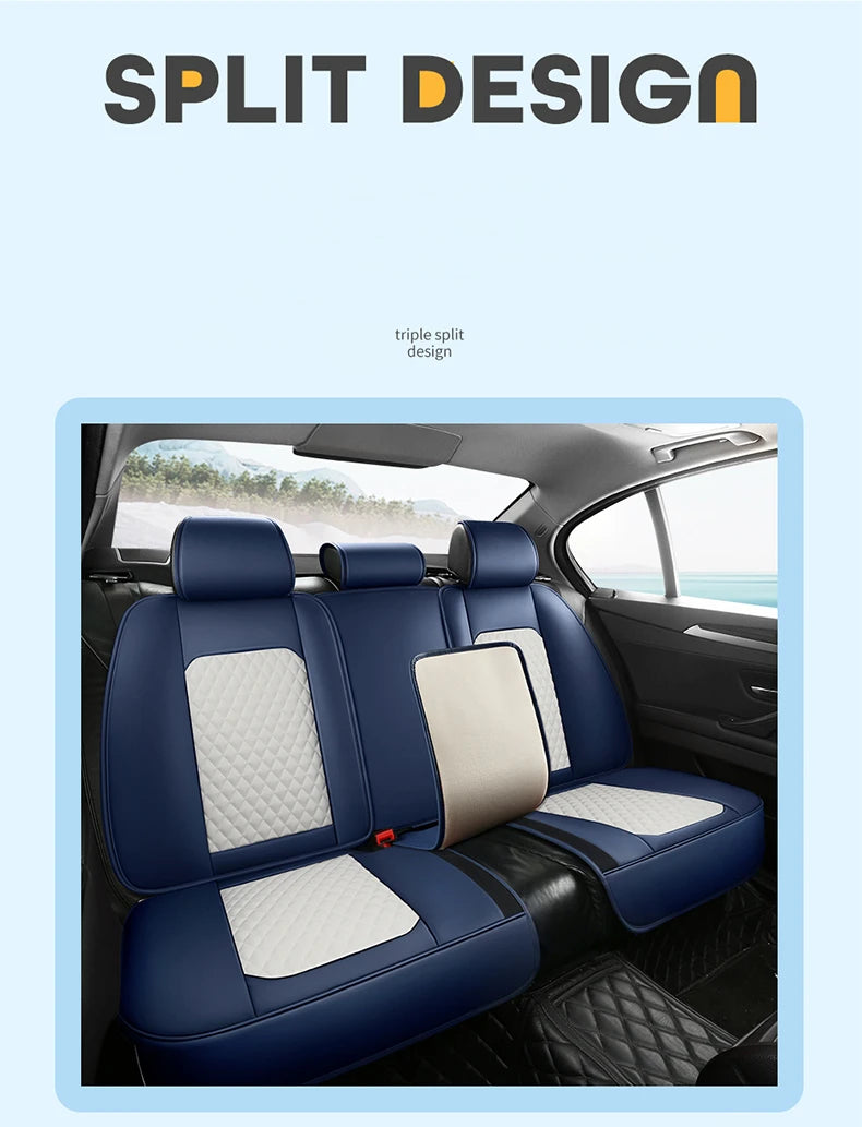 Comfort Leather Seat Cover Set - All-Season