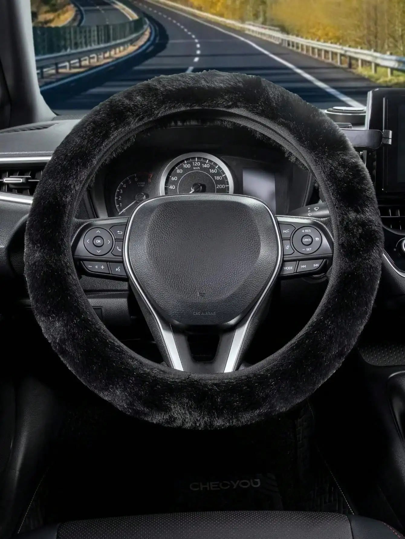 Plush Wheel Protector Cover - Non-Slip
