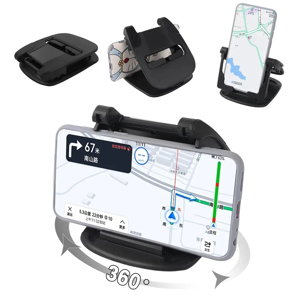 360° Compact Car Phone Holder