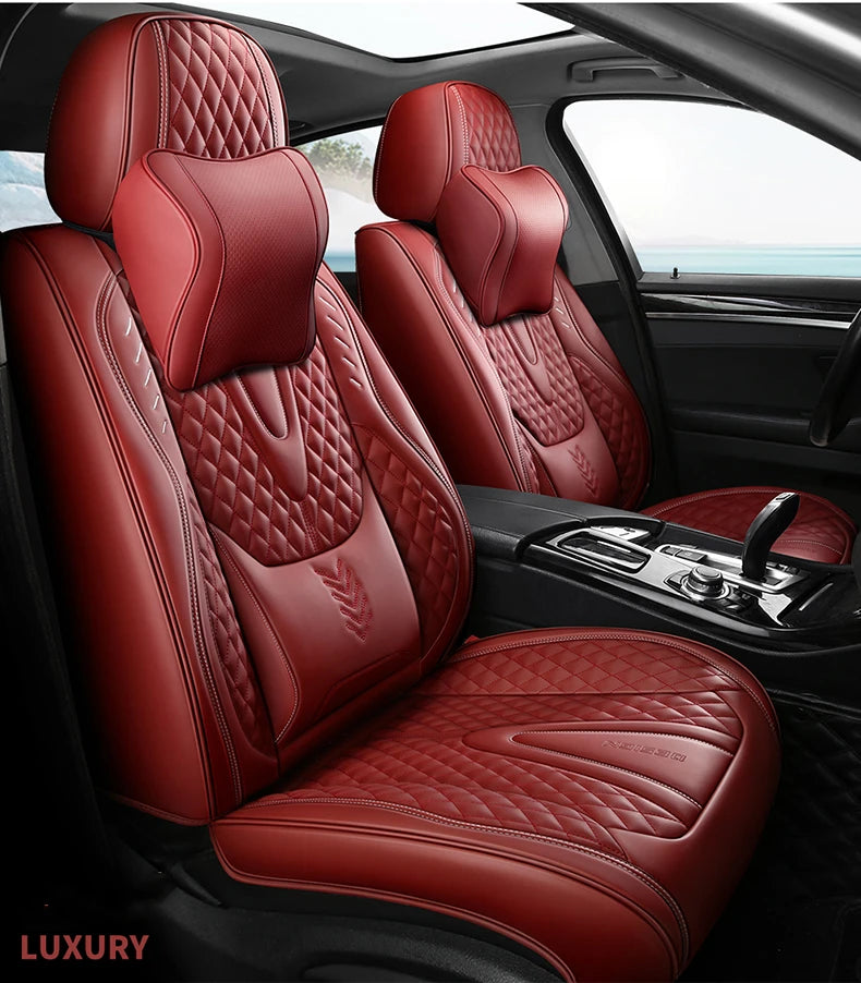 Comfort Leather Seat Cover Set - All-Season