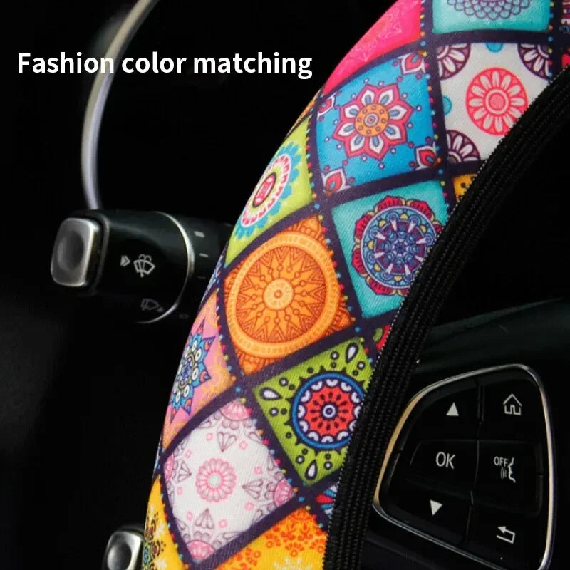 Linen Steering Wheel Wrap - Non-Slip