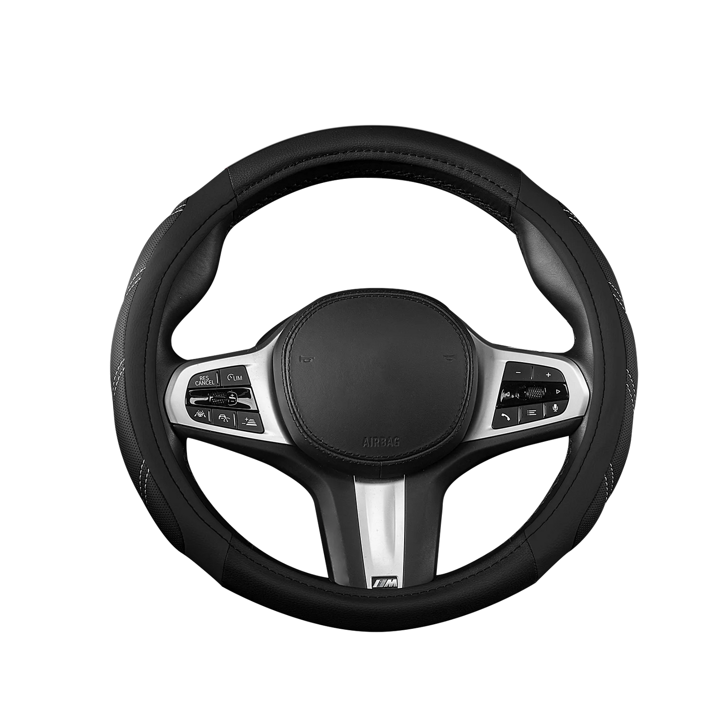 Leather Steering Wheel Wrap - Breathable